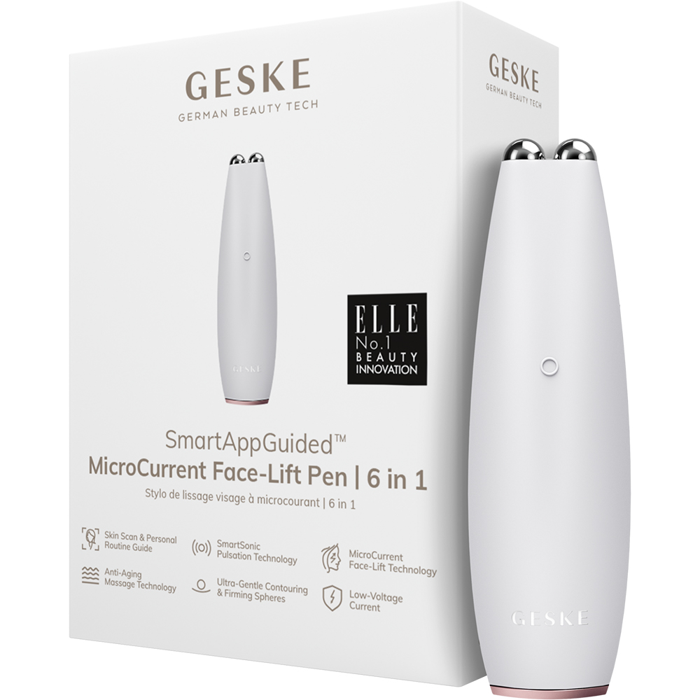 Dispozitiv pentru masaj facial 6 in 1 Starlight Face-Lift Pen MicroCurrent, 1 bucata, Geske