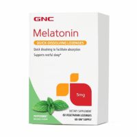 Melatonina cu aroma de menta 5 mg (135223), 60 tablete, GNC