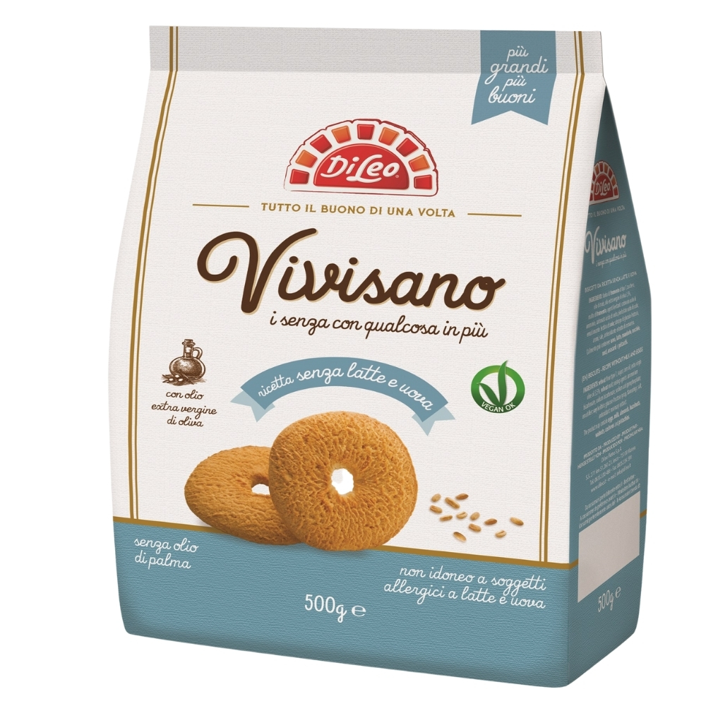 Biscuiti vegani fara lapte si ou, 500 g, Vivisano