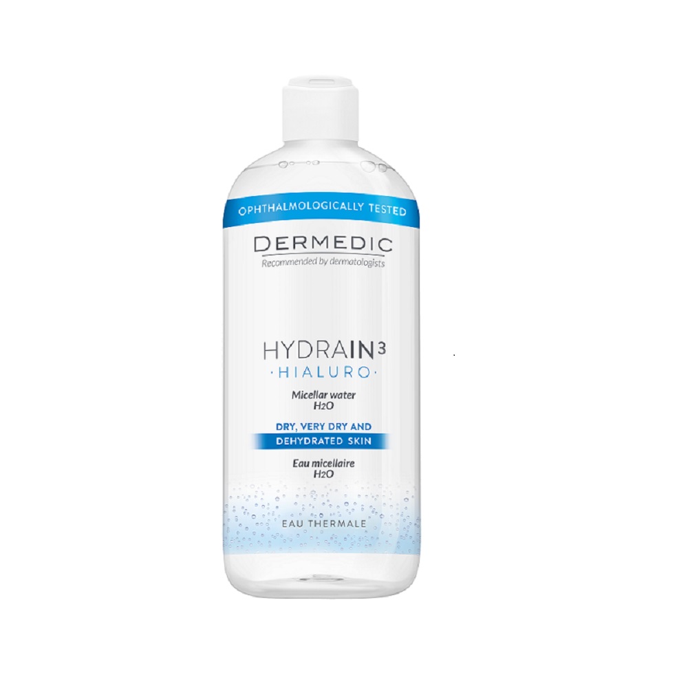 Apa micelara H2O Hydrain3 Hialuro, 500 ml, Dermedic