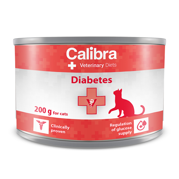 Hrana umeda pentru pisici Diabetes, 200 g, Calibra