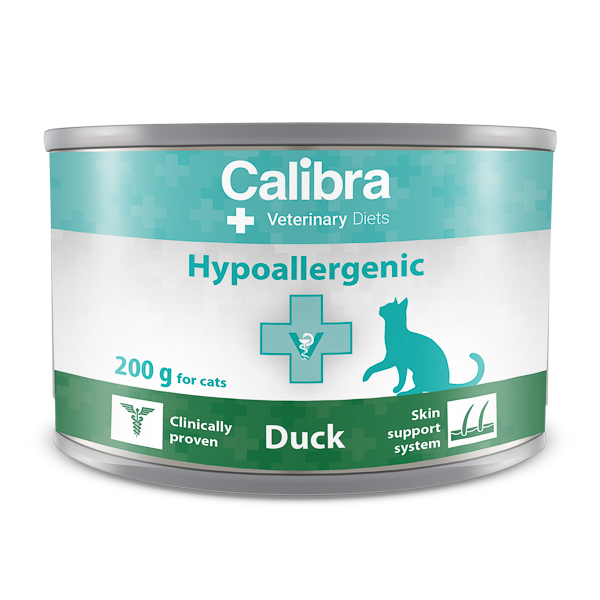 Hrana umeda cu rata pentru pisici Hypoallergenic, 200 g, Calibra