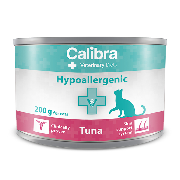 Hrana umeda cu ton pentru pisici Hypoallergenic, 200 g, Calibra