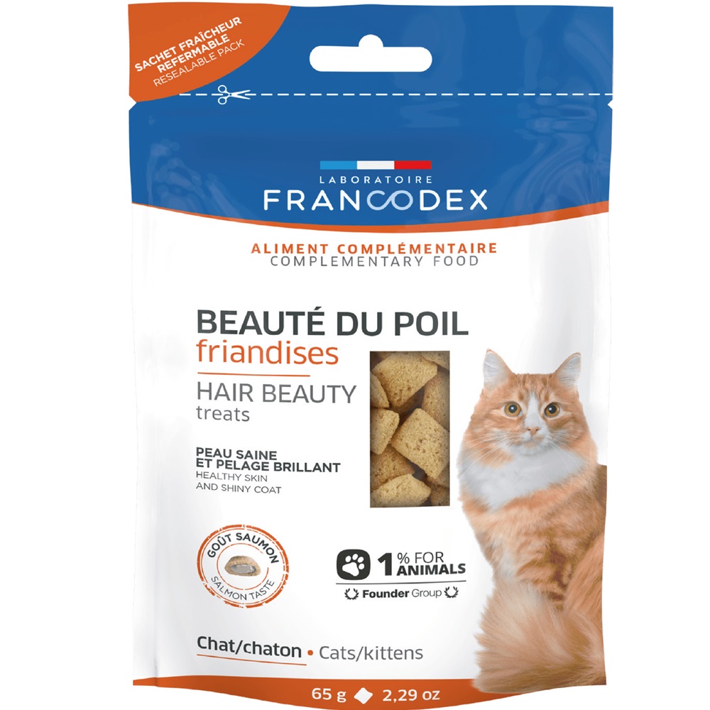 Recompense pentru pisici Hair Beauty, 65 g, Francodex