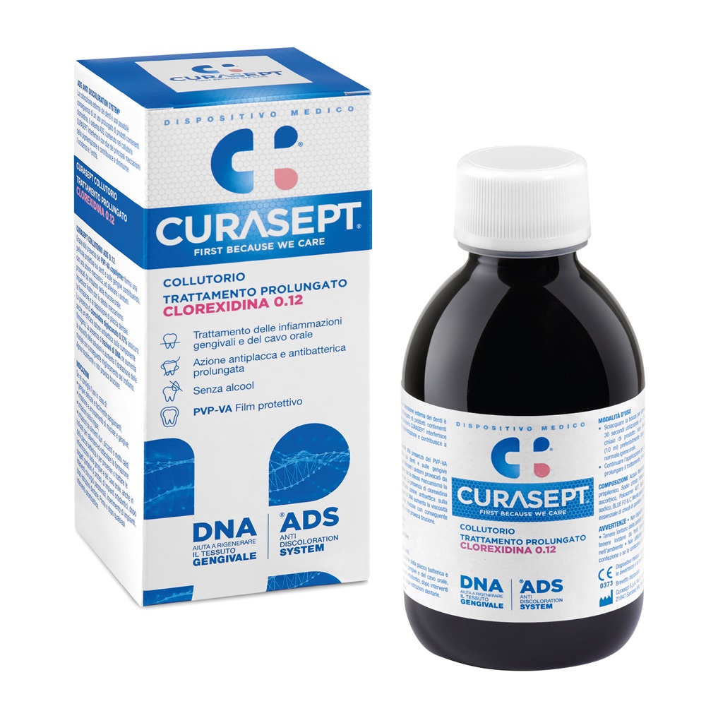 Apa de gura cu 0.12% clorhexidina Ads Dna, 200 ml, Curasept