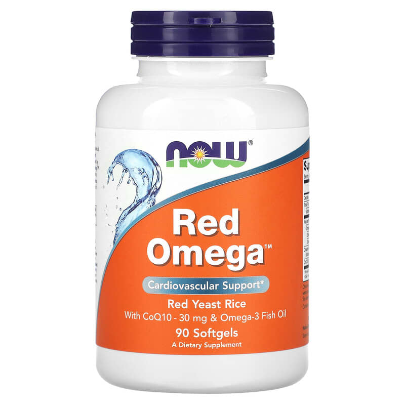 Red Omega cu 30 mg Coenzima Q10, 90 gelule moi, Now Foods