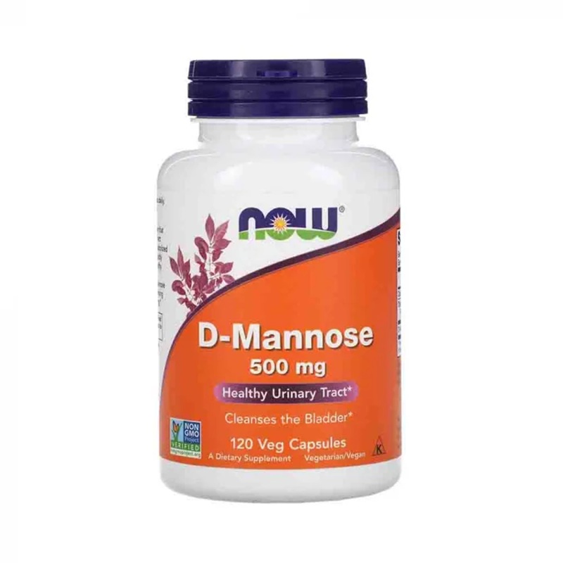 D-Manoza, 500 mg, 120 capsule vegetale, Now Foods