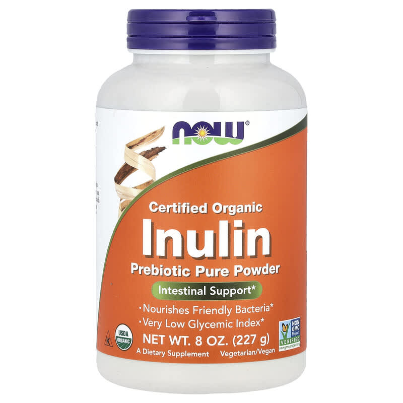 Inulina Organic, 227 g, Now Foods
