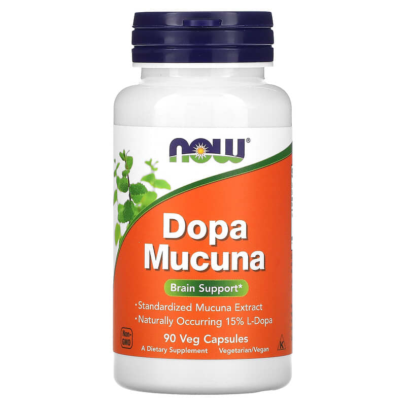 Dopa Mucuna, 90 capsule vegetale, Now Foods