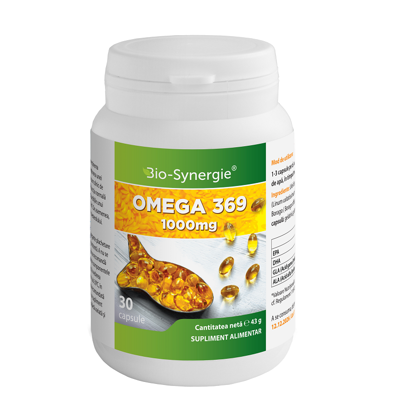 Omega 369, 1000 mg, 30 capsule, Bio Synergie