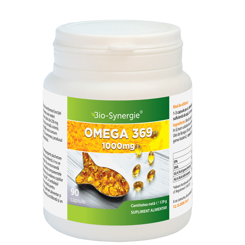 Omega 369, 1000 mg, 90 capsule, Bio Synergie