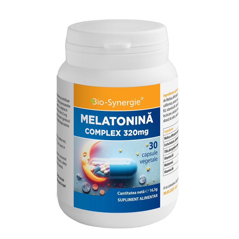 Melatonina Complex, 320 mg, 30 capsule, Bio Synergie