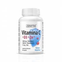 Vitamina C 1000 Mg Vitamina D3 și Zinc 30 Comprimate P Farmacia Tei Online