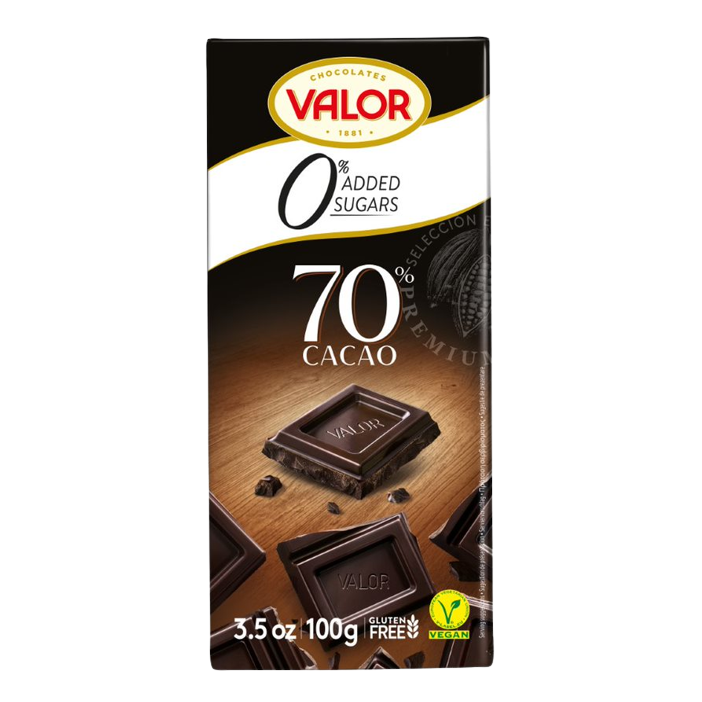 Ciocolata neagra 70%, 100 g, Valor