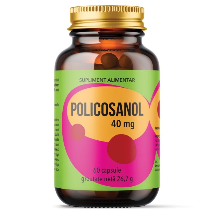 Policosanol, 40 mg, 60 capsule, Laboratoarele Remedia