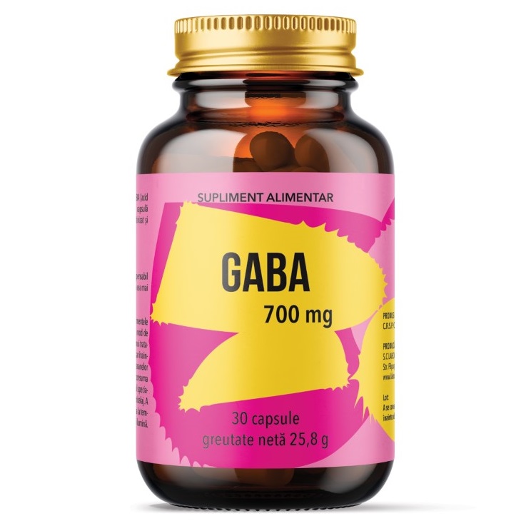 Gaba, 700 mg, 30 capsule, Laboratoarele Remedia
