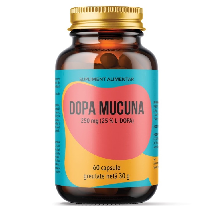 Dopa Mucuna, 250 mg, 60 capsule, Laboratoarele Remedia