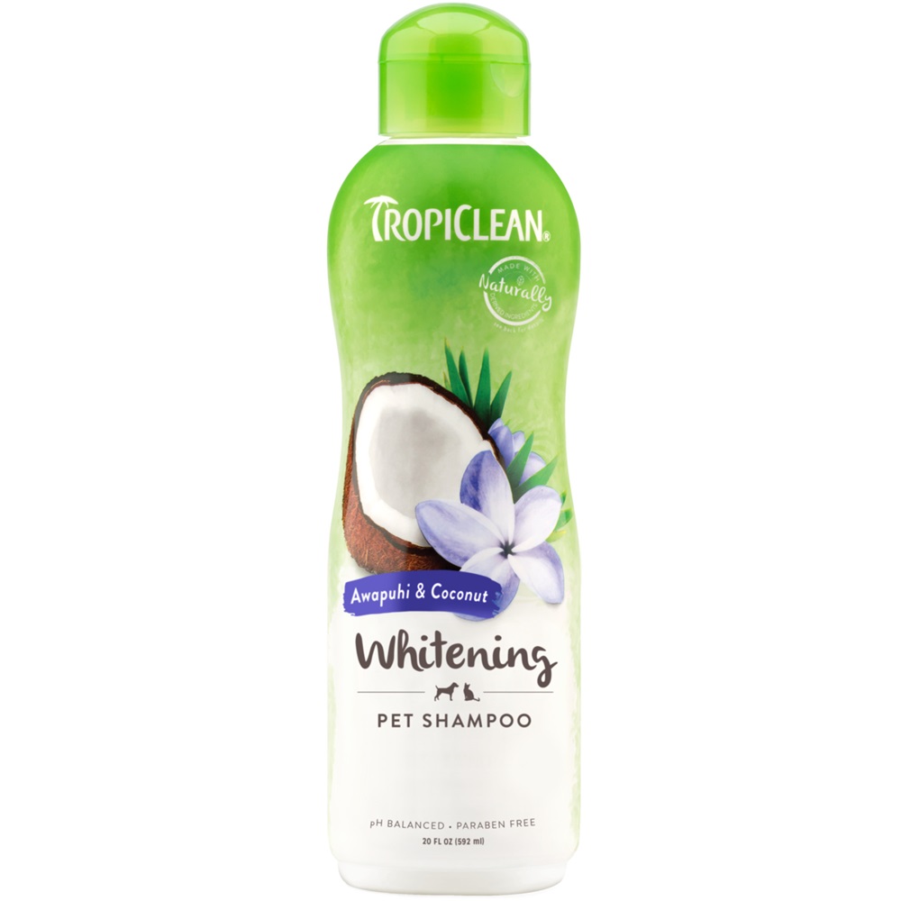 Sampon pentru blana alba Awapuhi&Coconut Grooming, 355 ml, Tropiclean