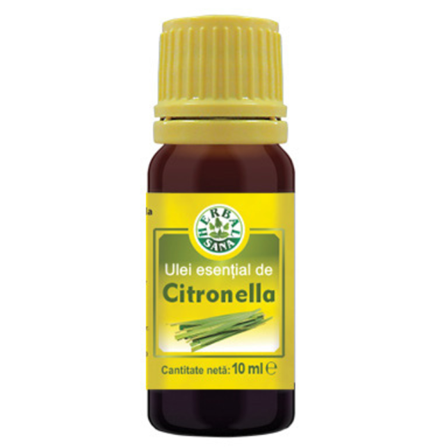 Ulei esential de Citronella, 10 ml, Herbavit
