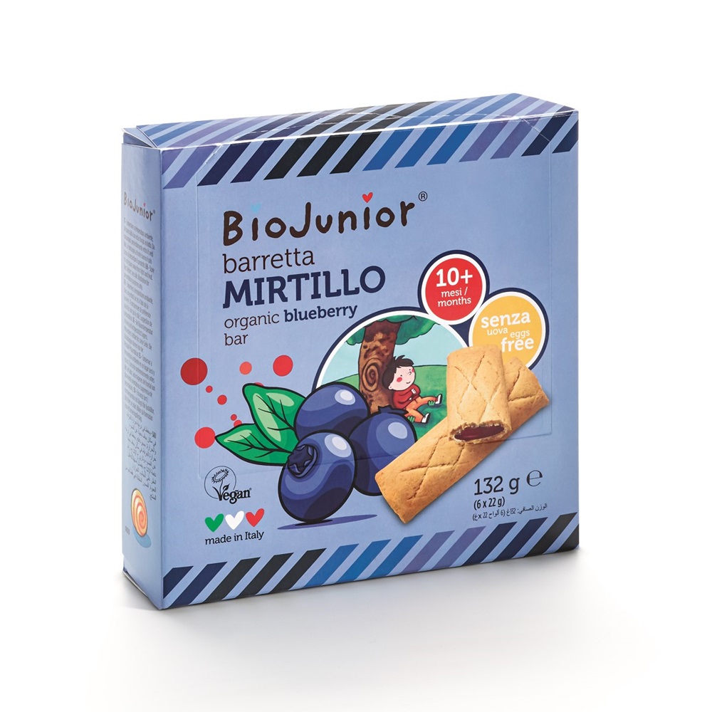 Biscuiti Bio vegani cu crema de afine 10 luni+, 132 g, Germinal