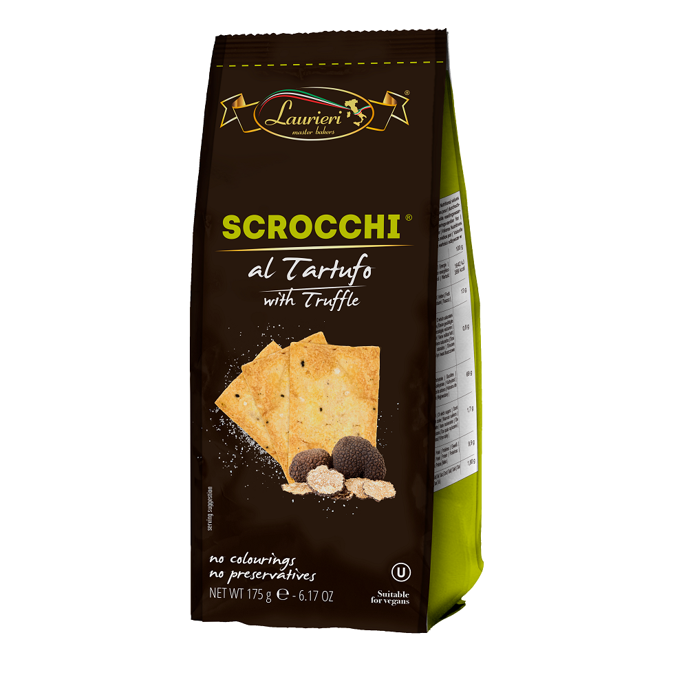 Crackers Scrocchi Truffle, 175 g, Laurieri