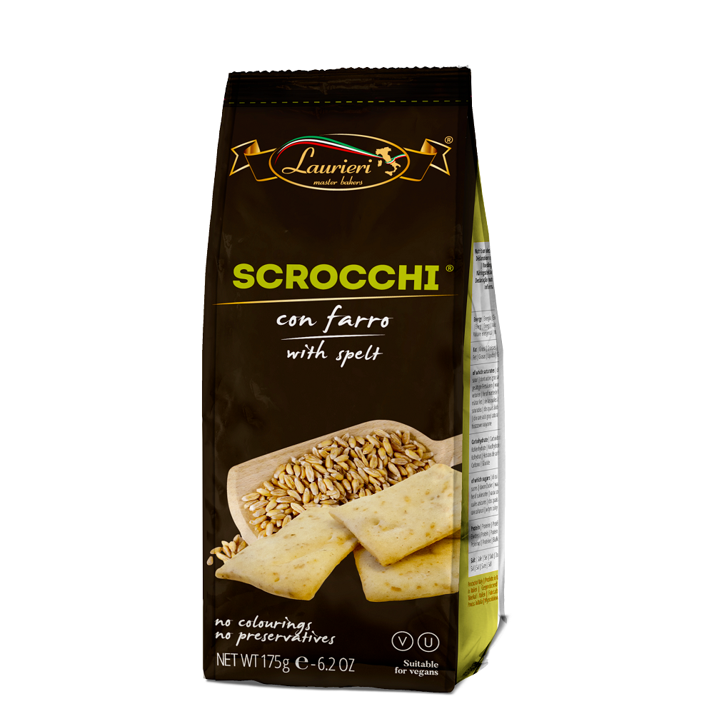 Crackers Scrocchi Spelt, 175 g, Laurieri