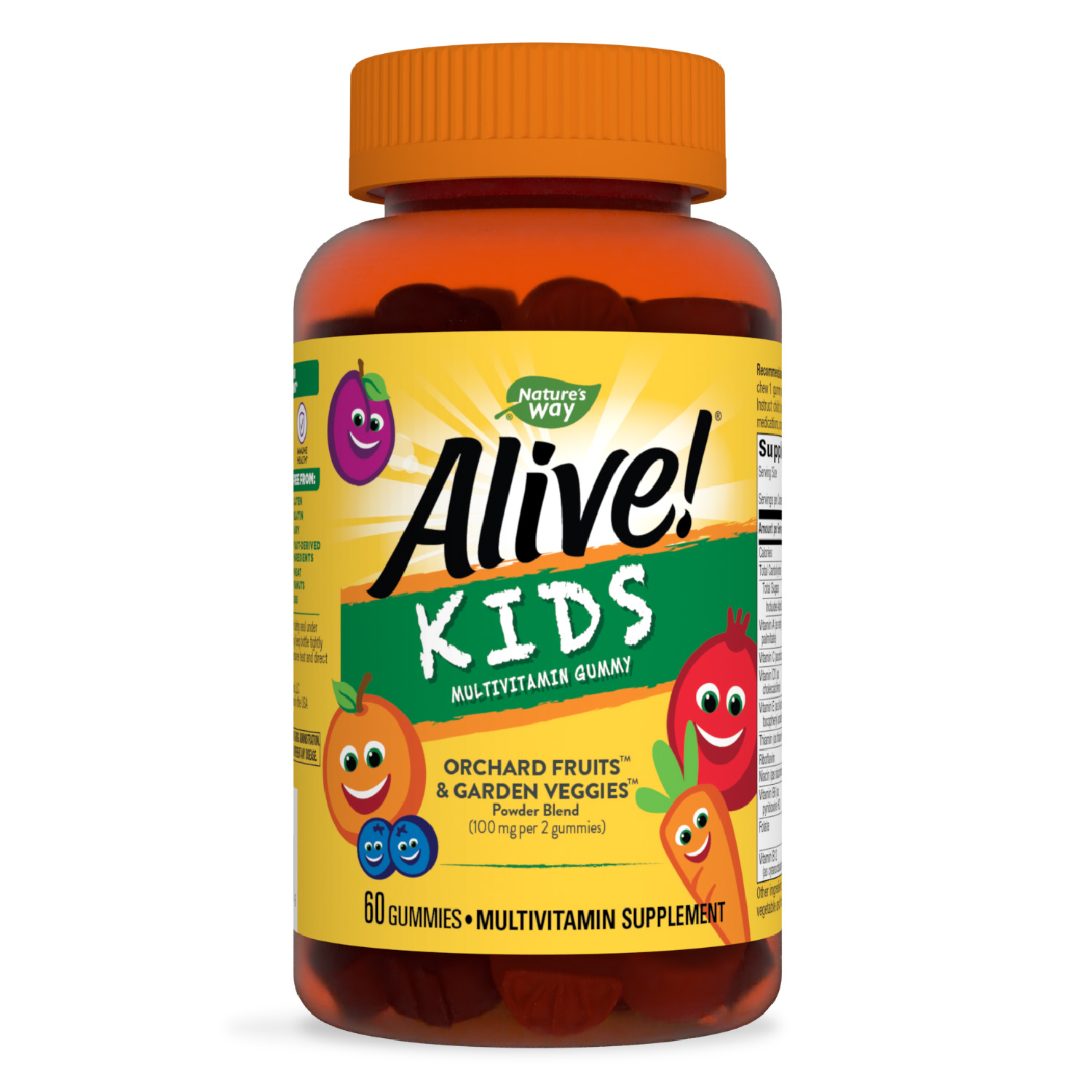 Alive! Kids Multivitamin Gummy Nature's Way, 60 jeleuri, Secom