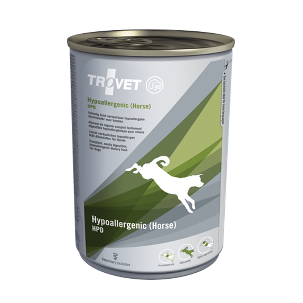 Hrana umeda cu cal pentru caini Hypoallergenic Tro.Dog, 400 g, Trovet
