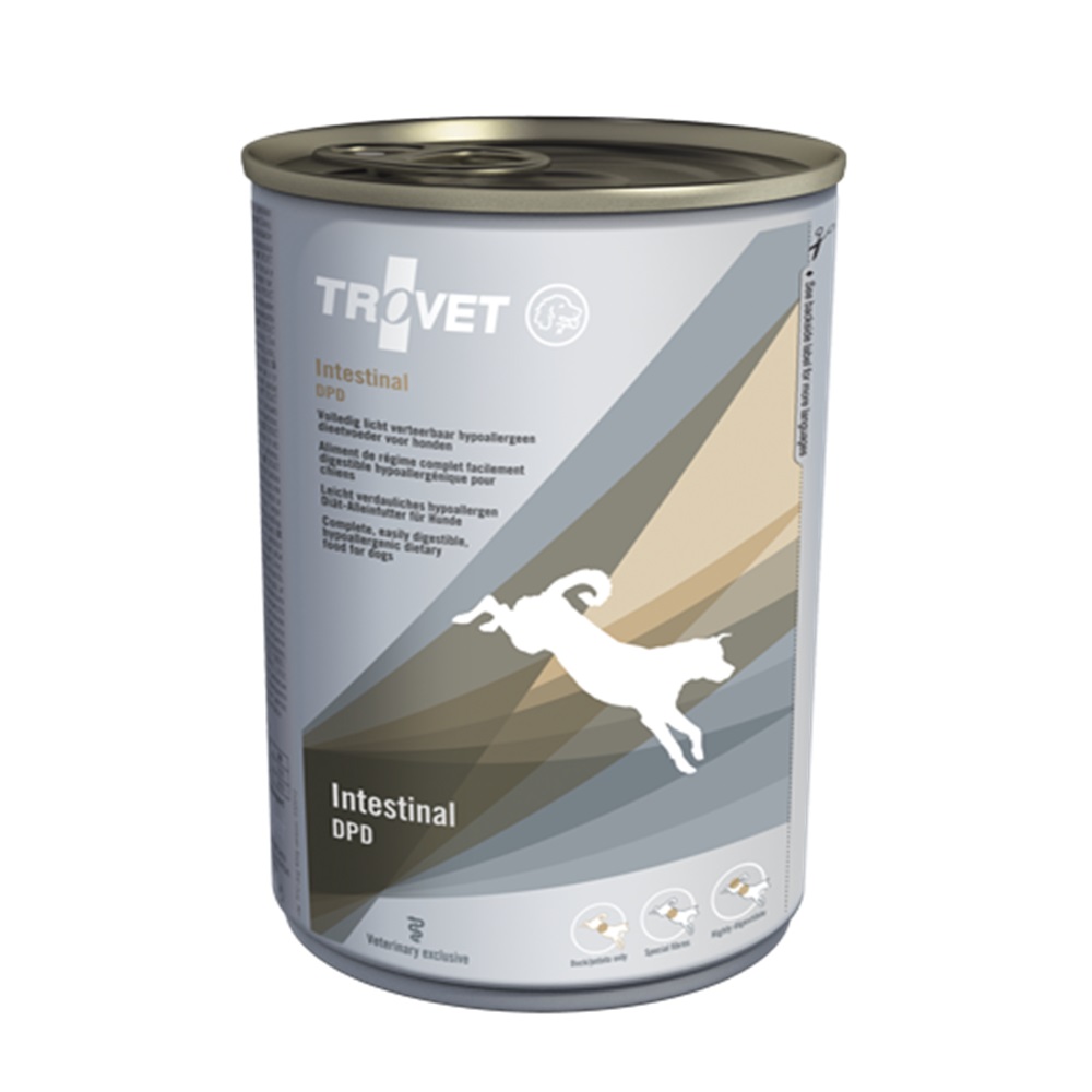 Hrana umeda dietetica si hipoalergenica pentru caini Intestinal Tro.Dog, 400 g, Trovet