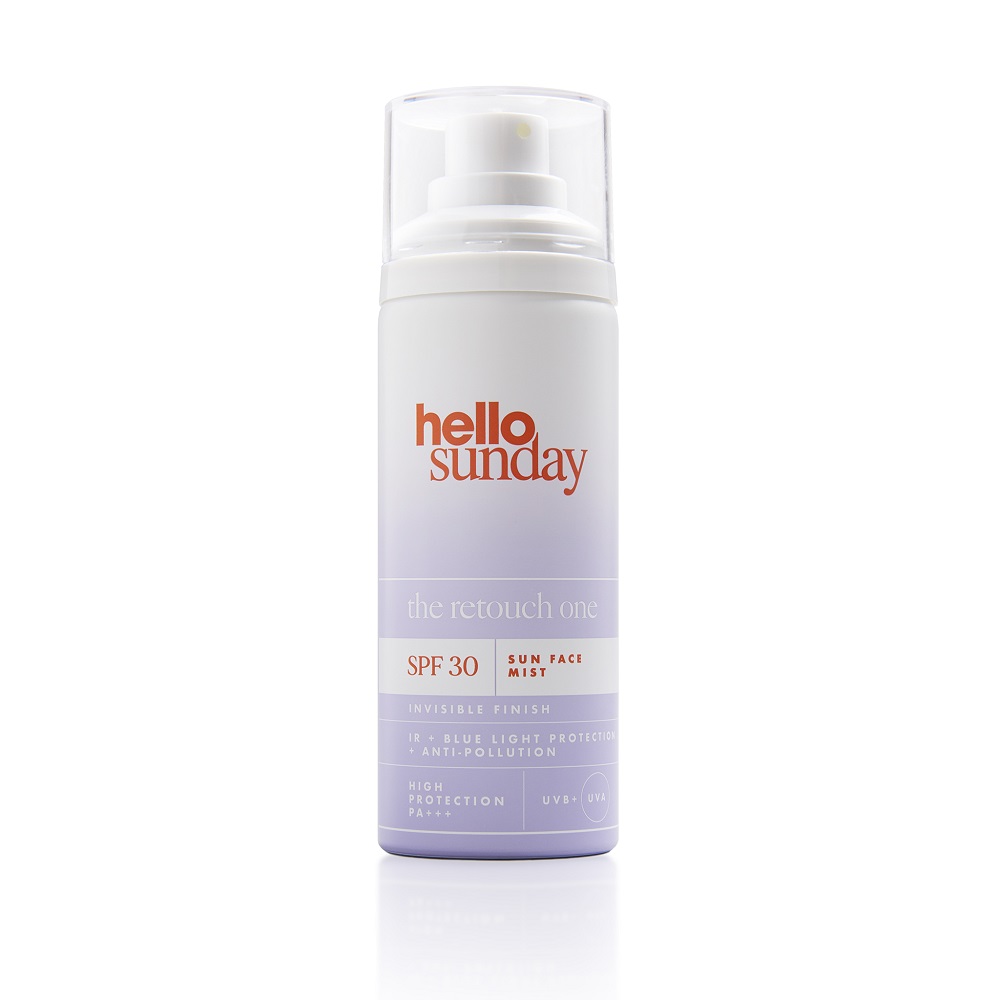 Mist facial cu acid hialuronic SPF30 PA+++ The Retouch One, 75 ml, Hello Sunday