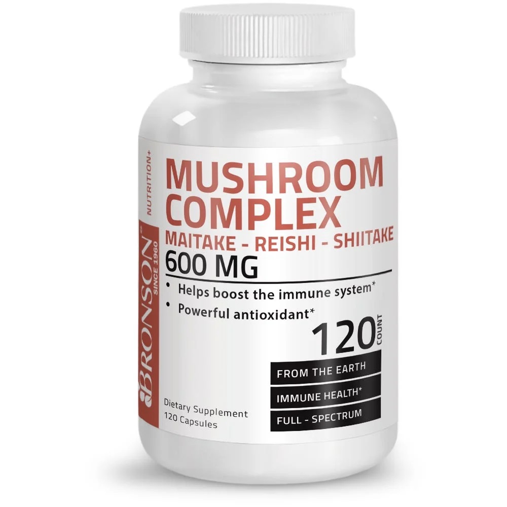 Mushroom Complex, 600 mg, 120 capsule, Bronson Laboratories