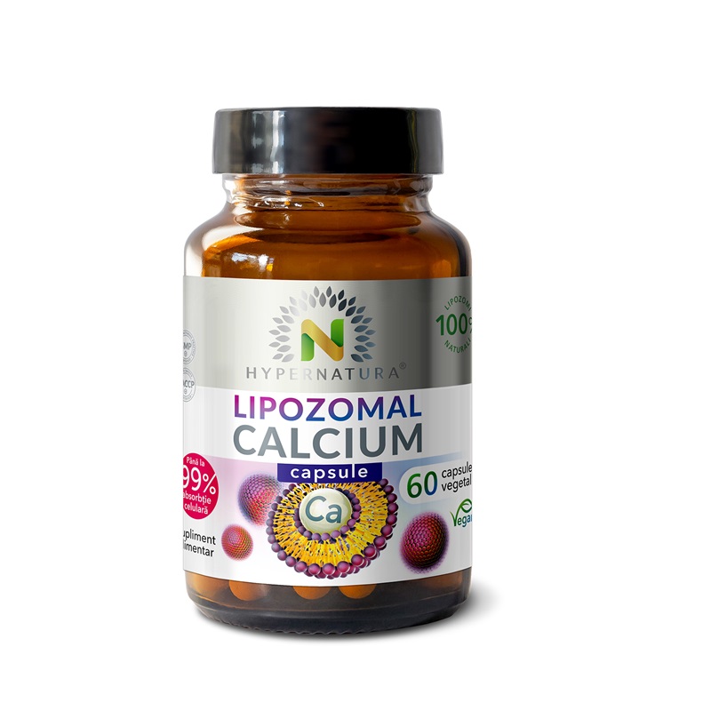 Lipozomal Calcium, 60 capsule vegetale, Hypernatura