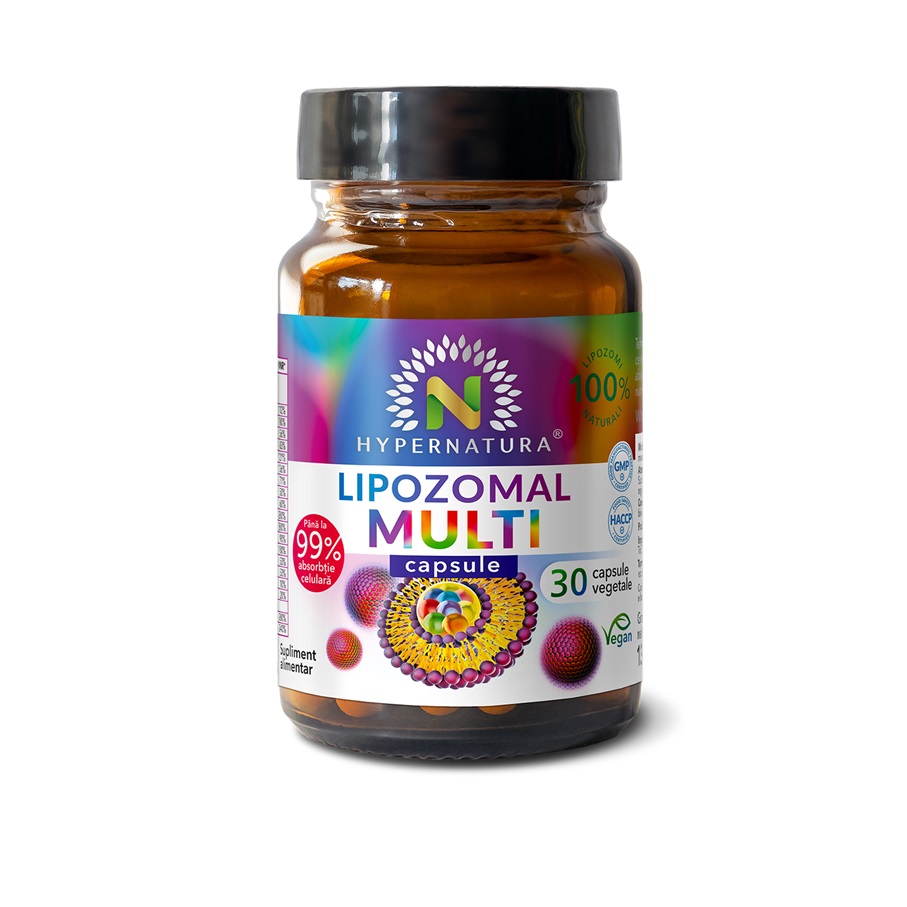 Lipozomal Multi Vitamin, 30 capsule vegetale, Hypernatura