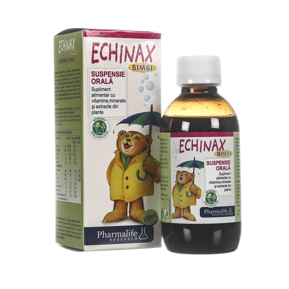Suspensie orala Echinax Bimbi, 200 ml, Pharmalife