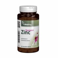 Immuno Zinc masticabil cu Vitamina C si Echinacea, 60 comprimate, Vitaking