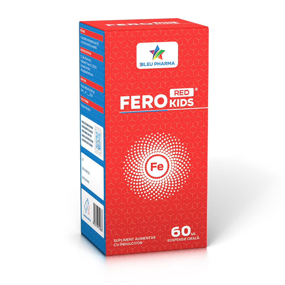 Fier liposomal pentru copii Fero Red Kids, 60 ml, Bleu Pharma
