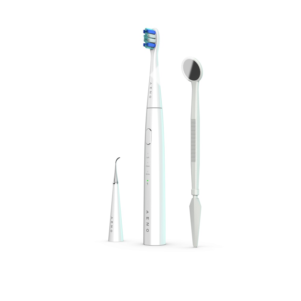 Set Periuta de dinti electrica alba ADB0008,1 bucata+accesorii pentru curatare dentara