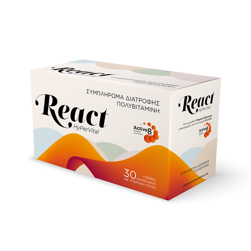 React HyPerVital, 30 plicuri X 10 ml, EverCare