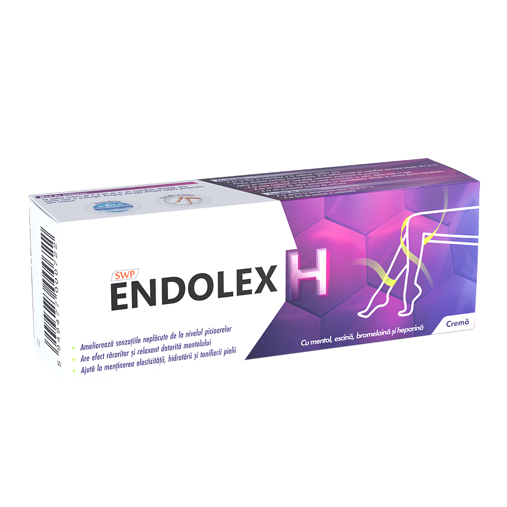 Crema pentru picioare obosite Endolex H, 200 ml, Sun Wave Pharma