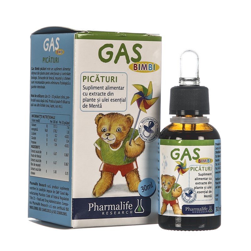 Gas Bimbi picaturi, 30 ml, Pharmalife