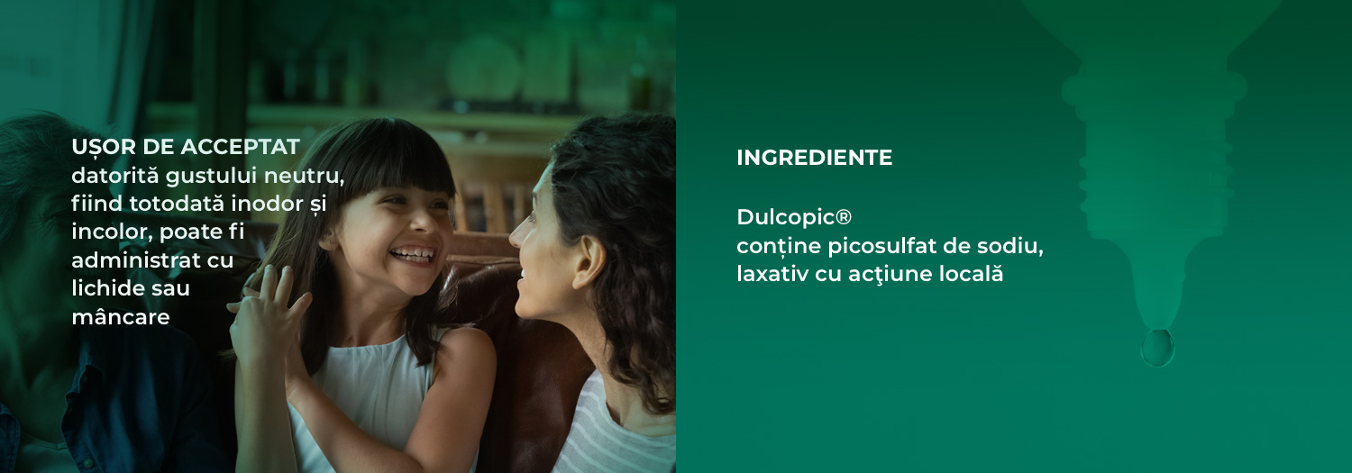 INGREDIENTE: Dulcopic® conține picosulfat de sodiu, laxativ cu acţiune locală