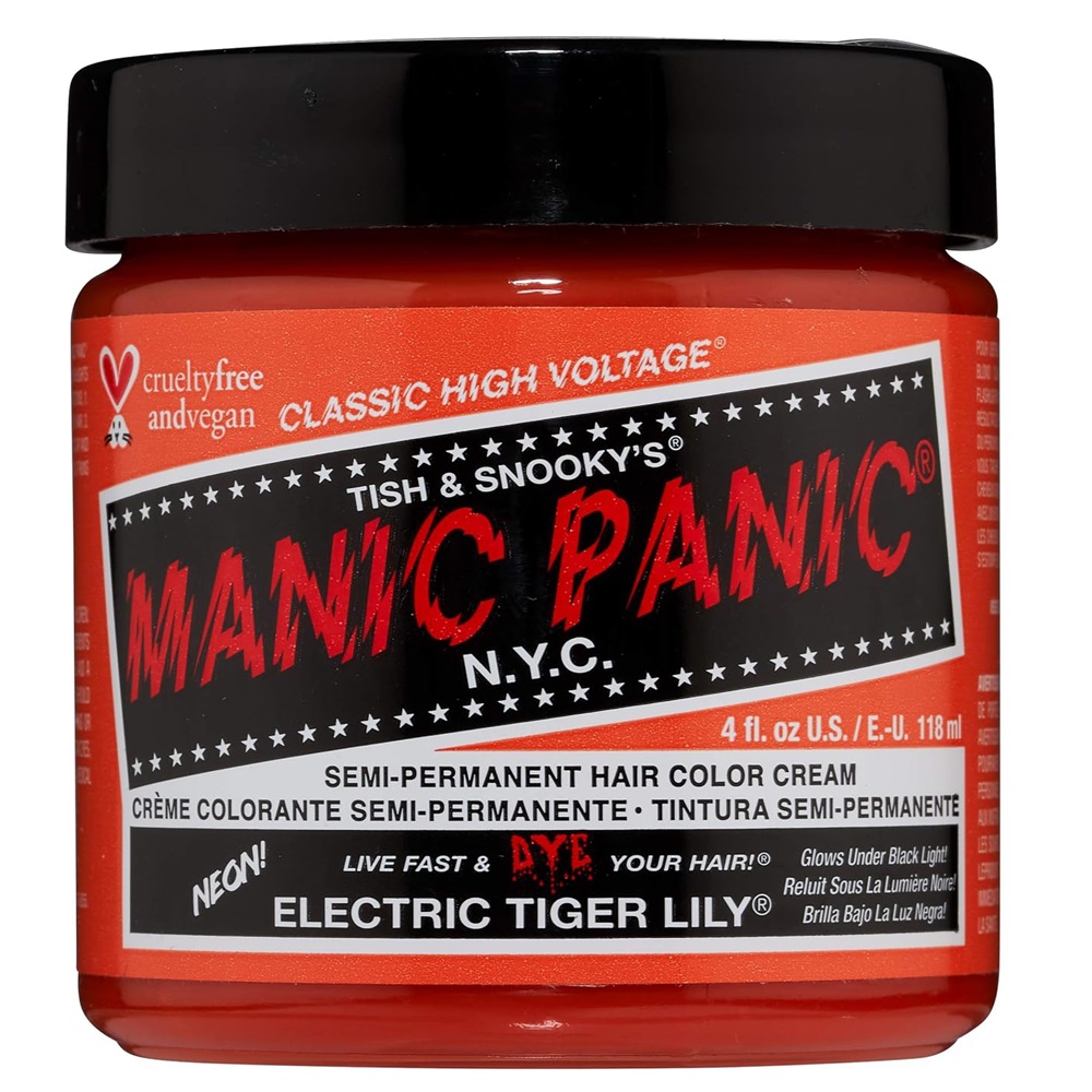 Vopsea de par semipermanenta Electric Tiger Lily, 118 ml, Manic Panic