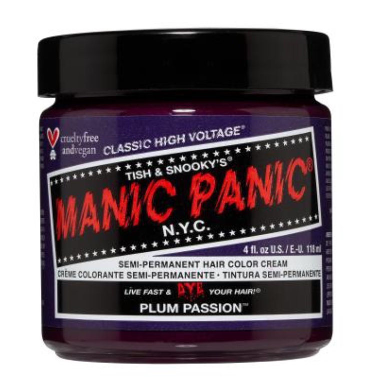 Vopsea de par semipermanenta Plum Passion, 118 ml, Manic Panic