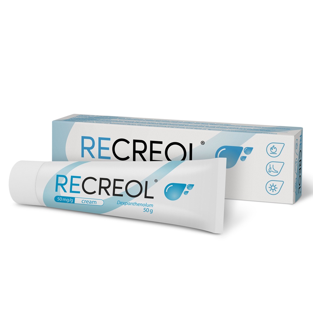 Recreol, 50 mg/g crema, 50 g, As Grindeks