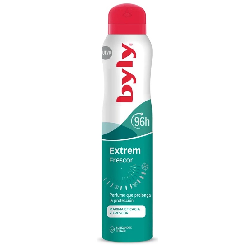 Deo spray, protectie 96h Extrem Freshness, 200 ml, Byly