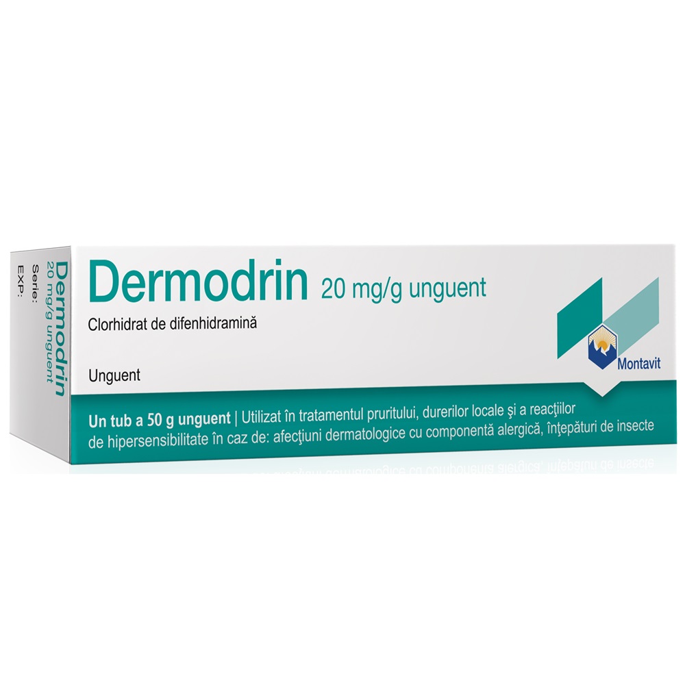 Dermodrin unguent 20 mg/g, tub 50 g, Montavit