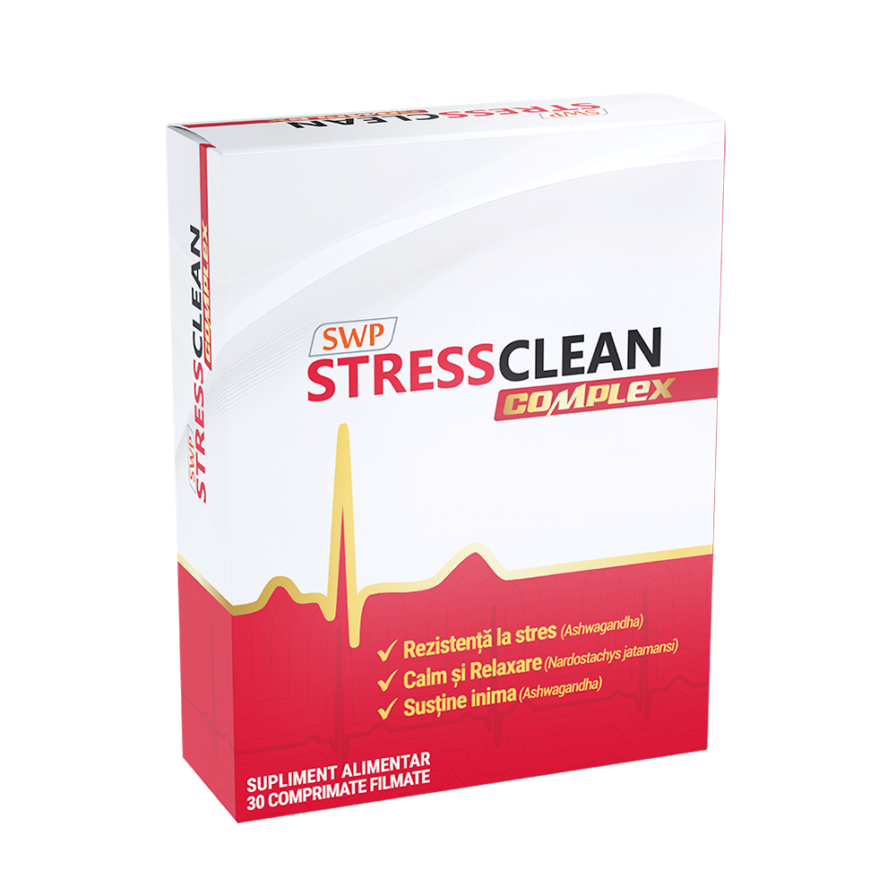 Stressclean Complex, 30 comprimate, Sun Wave Pharma