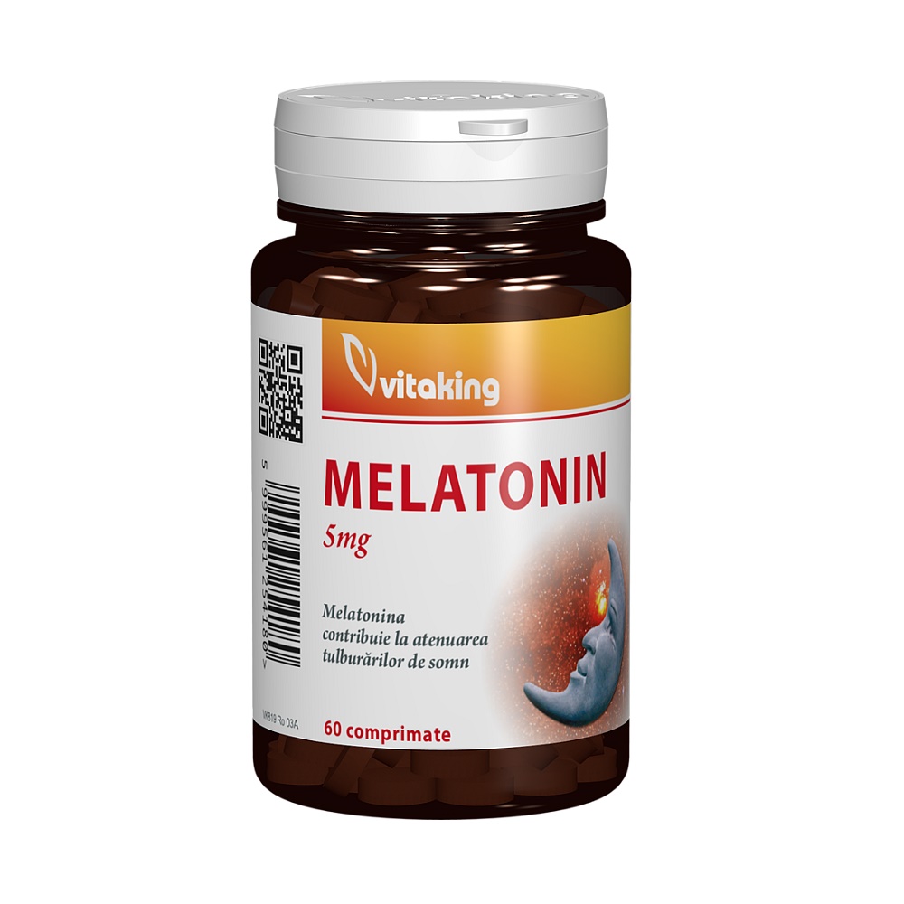 Melatonina 5mg, 60 comprimate, Vitaking