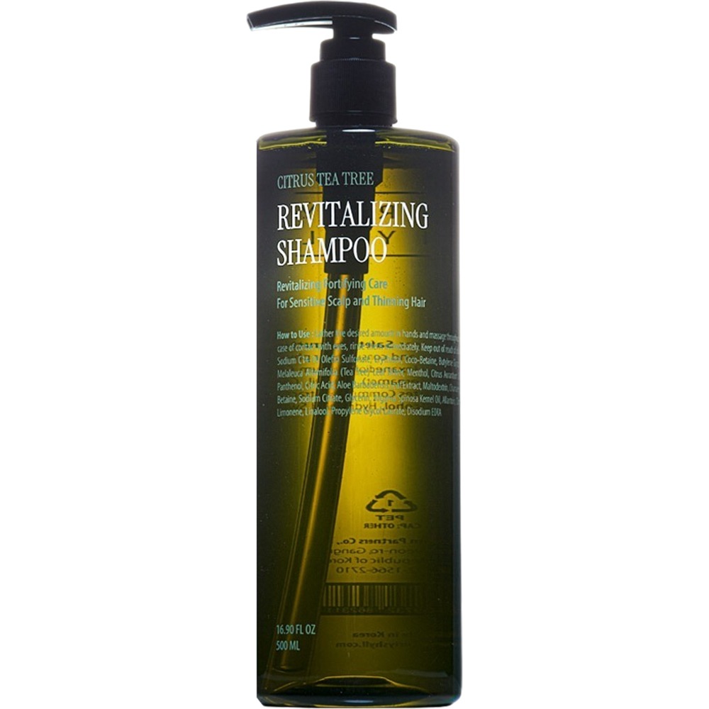 Sampon revitalizant și fortifiant pentru scalp sensibil și par rar Citrus Tea Tree, 500 ml, Curly Shyll