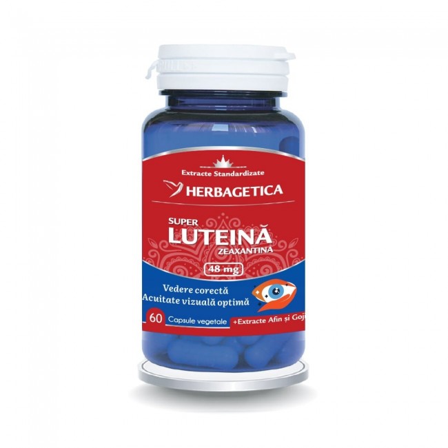 Super Luteina Zeaxantina, 60 capsule vegetale, Herbagetica